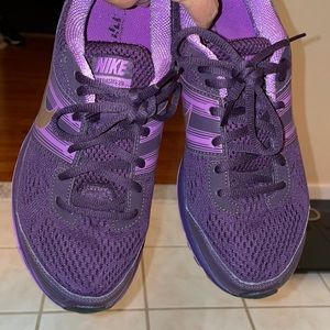 Womens purple mesh sneakers